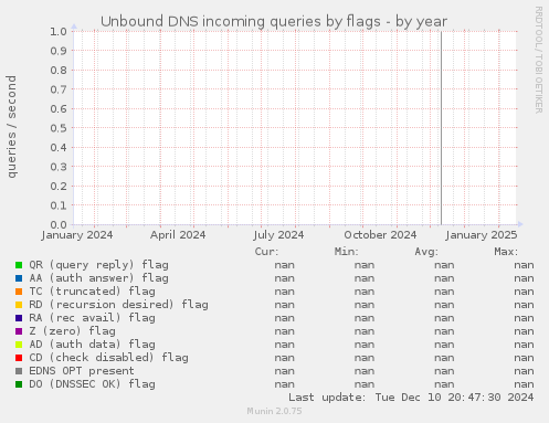 Unbound DNS incoming queries by flags